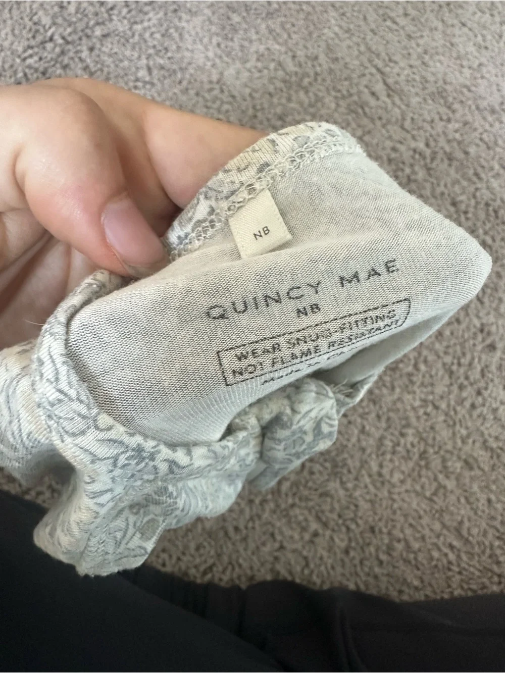 Quincy Mae Floral Bamboo Newborn Sleeper